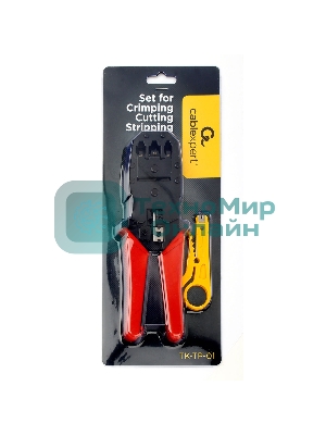 Набор инструментов Cablexpert TK-TP-01, для обжима, обрезки, зачистки и заделки витой пары
