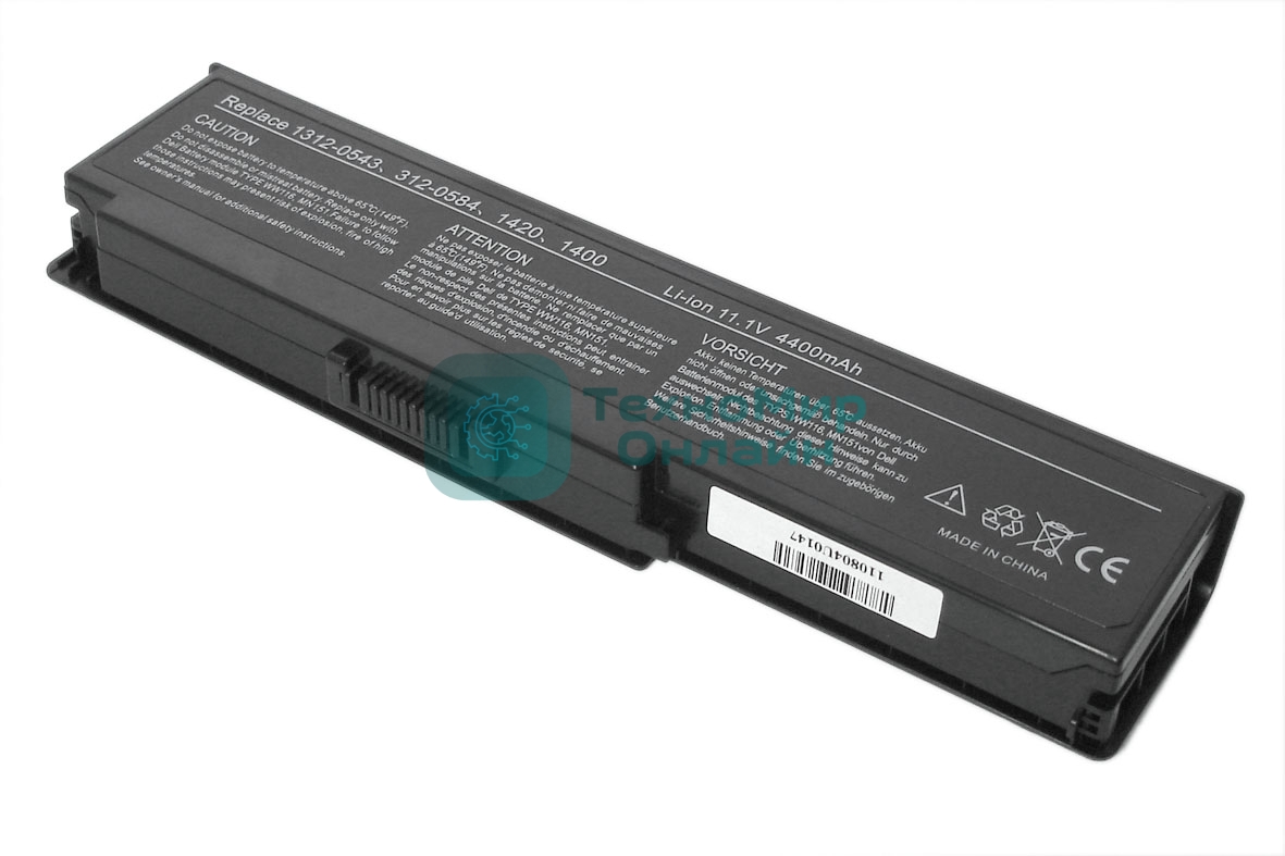 Аккумуляторная батарея для ноутбука Dell Inspiron 1400, 1420, Vostro 1400, 1420 серий 5200mAh OEM