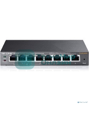 Коммутатор TP-Link SMB TL-SG108PE Easy Smart гигабитный 8-портовый коммутатор с 4 портами PoE
