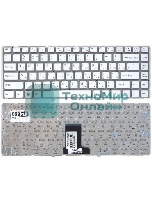 Клавиатура для ноутбука Sony Vaio VPC-EA белая без рамки