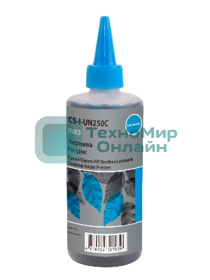 Чернила Cactus CS-I-Un250C голубой 250мл для HP/Lexmark/Canon/Epson/Brother