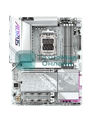 Материнская плата Gigabyte X870E A ELITE WF7 ICE, AM5, AMD X870, 4xDDR5, 4xSATA, 4xM.2, 1xPCIe 5.0 x16, 1xPCIe 4.0 x4, 1xPCIe 3.0 x2, 1xHDMI (v2.1), 2xUSB Type-C, 2xUSB-A 10Gbps, 4xUSB-A 5Gbps, 4xUSB-A 2.0, S/PDIF, 1x2.5Gb LAN, Wi-Fi 7, Bluetooth 5.4, 2x3.5 мм, 7.1, ATX