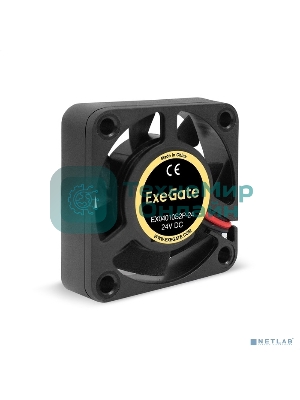 Вентилятор для корпуса ExeGate EX04010S2P-24 черный, 40 мм, 7500 об/мин, 35.5 дБ, 2 pin