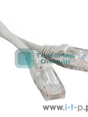 Патч-корд Hyperline PC-LPM-UTP-RJ45-RJ45-C6-10M-LSZH-GY Патч-корд U/UTP, Cat.6, LSZH, 10 м, серый