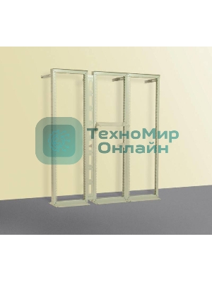 Вертикальный кабельный органайзер для стойки внешний с окнами, ширина 95мм 42U (ВКО-СТК-42)