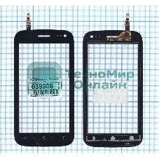 Сенсорное стекло (тачскрин) для Micromax A110Q Canvas 2 Plus черное