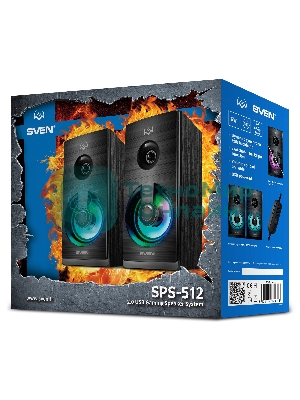 Акустическая система SVEN SPS-512 2.0 черные