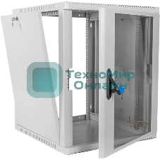 Шкаф ЦМО телекоммуникационный настенный сварной 15U (600 500) съемные стенки, дверь стекло