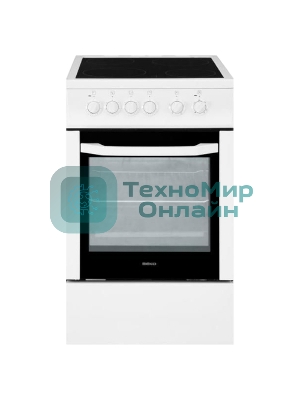 Плита электрическая Beko FFSS57000W белый, конфорок 4 электрических, духовка 60 л, 50 см x 85 см x 60 см