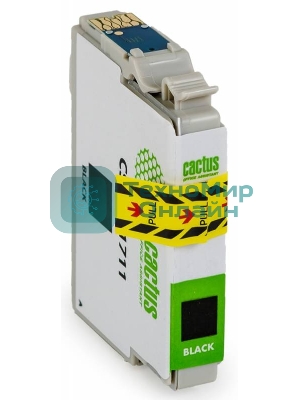 Картридж струйный Cactus CS-EPT1711 черный (14,6 мл) для Epson Expression Home XP-33/103/203/207/303/306/403/406