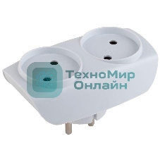 Разветвитель ЭРА C0045520 SP-2-W белый 2гн, без заземл