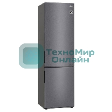 Холодильник LG GA-B509CLCL графитовый двухкамерный 277/107л морозилка снизу, No Frost