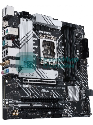 Материнская плата ASUS PRIME B660M-A WIFI D4, Socket LGA 1700, Intel B660, 4xDDR4, 4xSATA, 2xM.2, 1xPCIe 4.0 x16, 1xPCIe 3.0 x16, 1xDP, 2xHDMI, 1x 1Gb LAN, 2xUSB-A 3.2 Gen 2, 4xUSB-A 2.0, 3x3.5 мм, 7.1, mATX