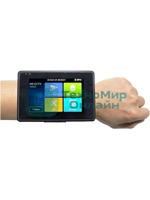 Универсальный наручный монитор-тестер Tezter TIP-H-4(Hand) AHD/CVI/TVI/CVBS и IP-видеосистем