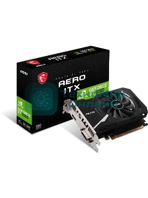Видеокарта MSI GT 1030 AERO ITX 4GD4 OC Nvidia GT 1030 4Gb, DDR4, PCI-E 3.0, HDMIx1 DVIx1 HDCP