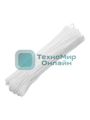 Шнур бельевой HomePalisad полипропиленовый с сердечником, 3 мм, L 15 м, белый