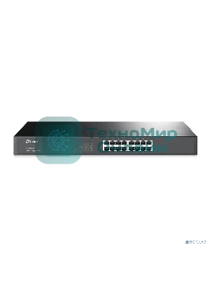 Коммутатор TP-Link SMB TL-SG1016 Коммутатор 16-port Gigabit Switch, 1U 19-inch rack-mountable steel case
