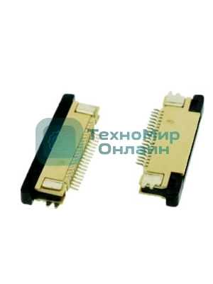 Разъем FPC Half Coverage Bottom Contact 1.0K-BX-28PWB 28 pin высота 2мм шаг 1мм