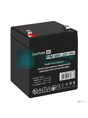 Аккумуляторная батарея ExeGate DTM 1205 (12V 5Ah, клеммы F2)
