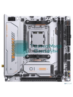 Материнская плата MAXSUN MS-eSport B650ITX WIFI ICE, AM5, AMD B650, 2xDDR5, 2xSATA, 2xM.2, 1xPCIe 5.0 x16, 1xHDMI 1.4, 1xDP, 1x2.5Gb LAN, Wi-Fi 6, Bluetooth 5.2, 2xUSB-A 5Gbps, 4xUSB-A 2.0, 3x3.5 мм, 7.1, Mini-ITX