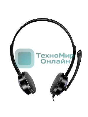 Гарнитура проводная мультимедийная с микрофоном SVEN AP-151MV, черный