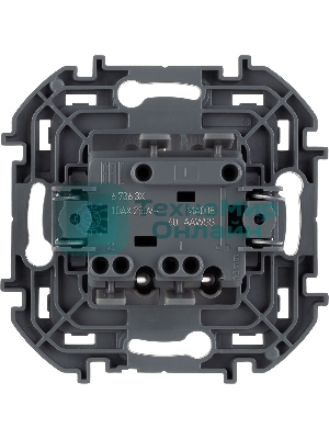Выключатель 2-клавишный с подсветкой/индикацией 10AX 250 В белый