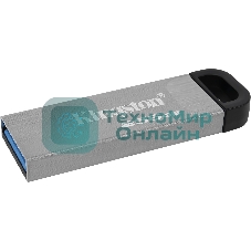 Флешка USB Kingston KYSON (DTKN/256GB), 256Gb, USB 3.2 Gen 1, R/W 200/60, серебристый/черный