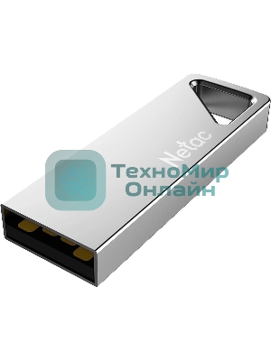Флешка USB Netac U326 (NT03U326N-016G-20PN), 16Gb, USB 2.0, R/W 50/15, серебристый