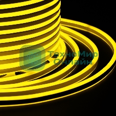 Гибкий неон Neon-night SMD 8х16 мм, двухсторонний, желтый, 120 LED/м, бухта 100 м (с комплектом подключения)