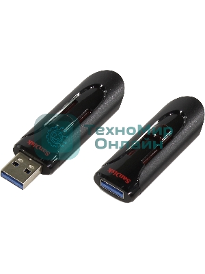 Флешка USB Sandisk CZ600 Cruzer Glide (SDCZ600-064G-G35), 64Gb, USB 3.0, R/W 10/20, черный