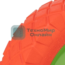 Колесо полиуретановое Сибртех 4.80/4-8, длина оси 90мм, подшипник 20 мм