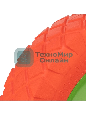 Колесо полиуретановое Сибртех 4.80/4-8, длина оси 90мм, подшипник 20 мм