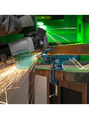 Тиски слесарные Сибртех, настольные, поворотные, ширина рабочих губок 50 мм, наковальня