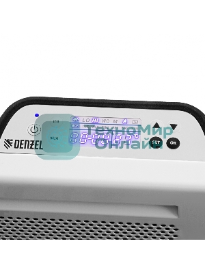 Конвектор электрический гибридный Denzel HybridX-1000 белый, 1000 Вт, 20 м2, термостат, дисплей