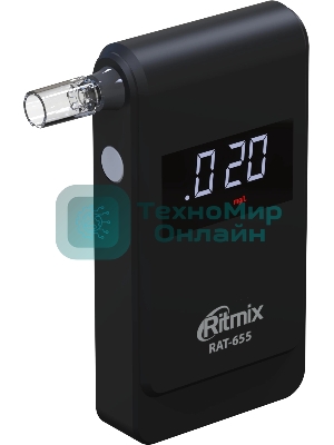 Алкотестер Ritmix RAT-655 электрохимический черный