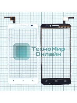 Сенсорное стекло (тачскрин) для Lenovo A606 белое