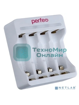 Зарядное устройство Perfeo PF_B4029 PF-UN-410 Ni-MH/CD, 5V, 4 слота, AA/AAA т