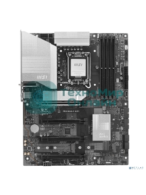 Материнская плата MSI PRO B860-P WIFI, LGA 1851, Intel B860, 4xDDR5, 4xSATA, 3xM.2, 1xPCIe 5.0 x16, 1xPCIe 4.0 x4, 2xPCIe 4.0 x1, 1xHDMI, 1xDP, 1xUSB-C, 1x 5Gb LAN, 2xUSB-A 3.2 Gen 2, 2xUSB-A 3.2 Gen 1, 4xUSB-A 2.0, 3x3.5 мм, 7.1, Wi-Fi 7, ATX