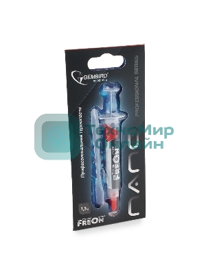 Термопаста Gembird FreOn Nano GF-31-1.5 для радиаторов, 1,5гр, шприц
