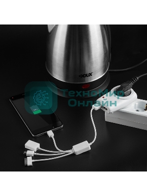 Адаптер питания 220В Rexant + 2 USB RX-17