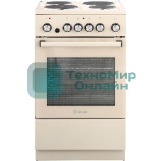 Плита электрическая De Luxe 5004.16э 016 бежевый, конфорок 4 шт, духовка 46 л, гриль, 50 см x 85 см x 50 см