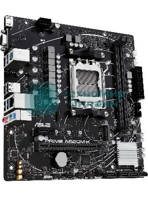 Материнская плата ASUS PRIME A620M-K, AM5, AMD A620, 2xDDR5, 4xSATA, 1xM.2, 1xPCI-E 4.0 x16, 1xPCI-E x1, 1xHDMI, 1xVGA, 1x 1Gb LAN, 4xUSB-A 3.2 Gen 1, 2xUSB-A 2.0, 3x3.5 мм, 7.1, Micro-ATX