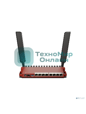 Роутер беспроводной MikroTik L009UiGS-2HaxD-IN AX600 10/100/1000BASE-TX, 2.4Ггц, 8*1Gbit, 1*SFP 2.5Gbit