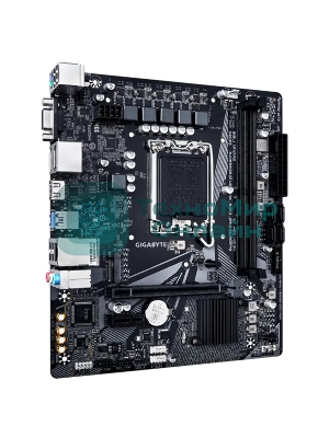 Материнская плата Gigabyte H610M S2H V2, LGA 1700, Intel H610, 2xDDR5, 4xSATA, 1xM.2, 1xPCIe 4.0 x16, 1xPCIe x1, 1xHDMI, 2xDP, 1xD-Sub, 1x 1Gb LAN, 2xUSB-A 3.2 Gen 1, 4xUSB-A 2.0, 3x 3.5 мм, 7.1, mATX