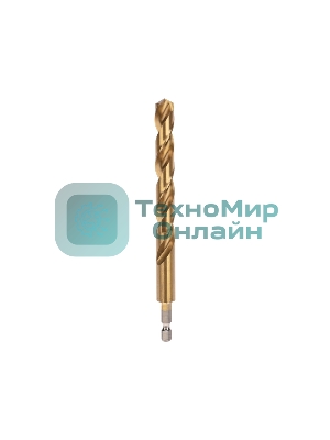 Сверло по металлу, 12мм, Р6М5, ТИТАН, шестигранный хвостовик (1 шт. в упаковке) DIN 338 Kranz