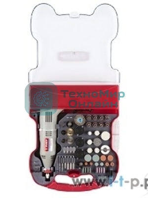 Прямошлифовальная машина (гравер) Зубр Гравер ЗГ-130ЭК H172 электрический с набором мини-насадок в кейсе, 172 предмета