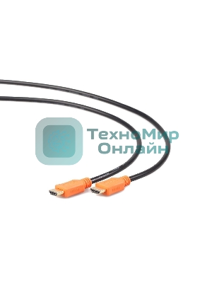 Кабель Cablexpert HDMI CC-HDMI4L-15, 19M/19M, v2.0, серия Light, позол.разъемы, экран, 4.5м, черный, пакет