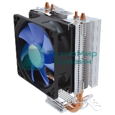 Кулер для процессора DEEPCOOL ICE EDGE MINI FS V2.0 синий, 80 мм, алюминий/медь, 2200 об/мин, 24.7 дБ, 3 pin, 100 Вт, 112 мм