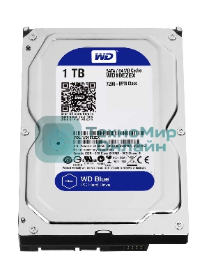 Жесткий диск Western Digital 1Tb 7200rpm WD10EZEX Original SATA-III Caviar Blue 64Mb 3.5