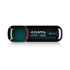 Флешка USB ADATA UV150 (AUV150-32G-RBK), 32Gb, USB 3.0, R/W 100/30, черный